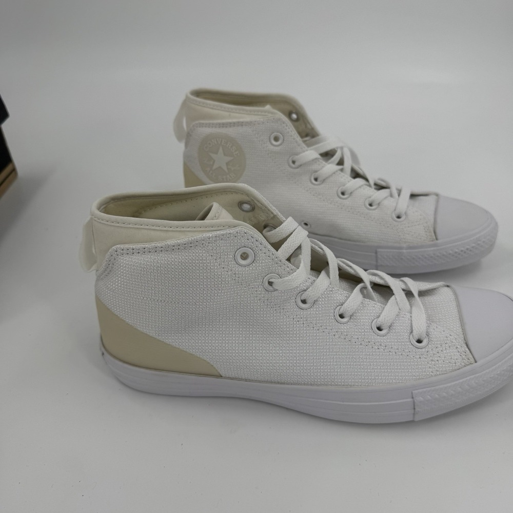 Converse Chuck Taylor All Star Malden Street Mid Top Vintage Sz 9 White Mens NEW - Picture 4 of 6